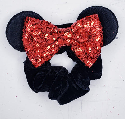 Classic Minnie Scrunchie (Red Bow)