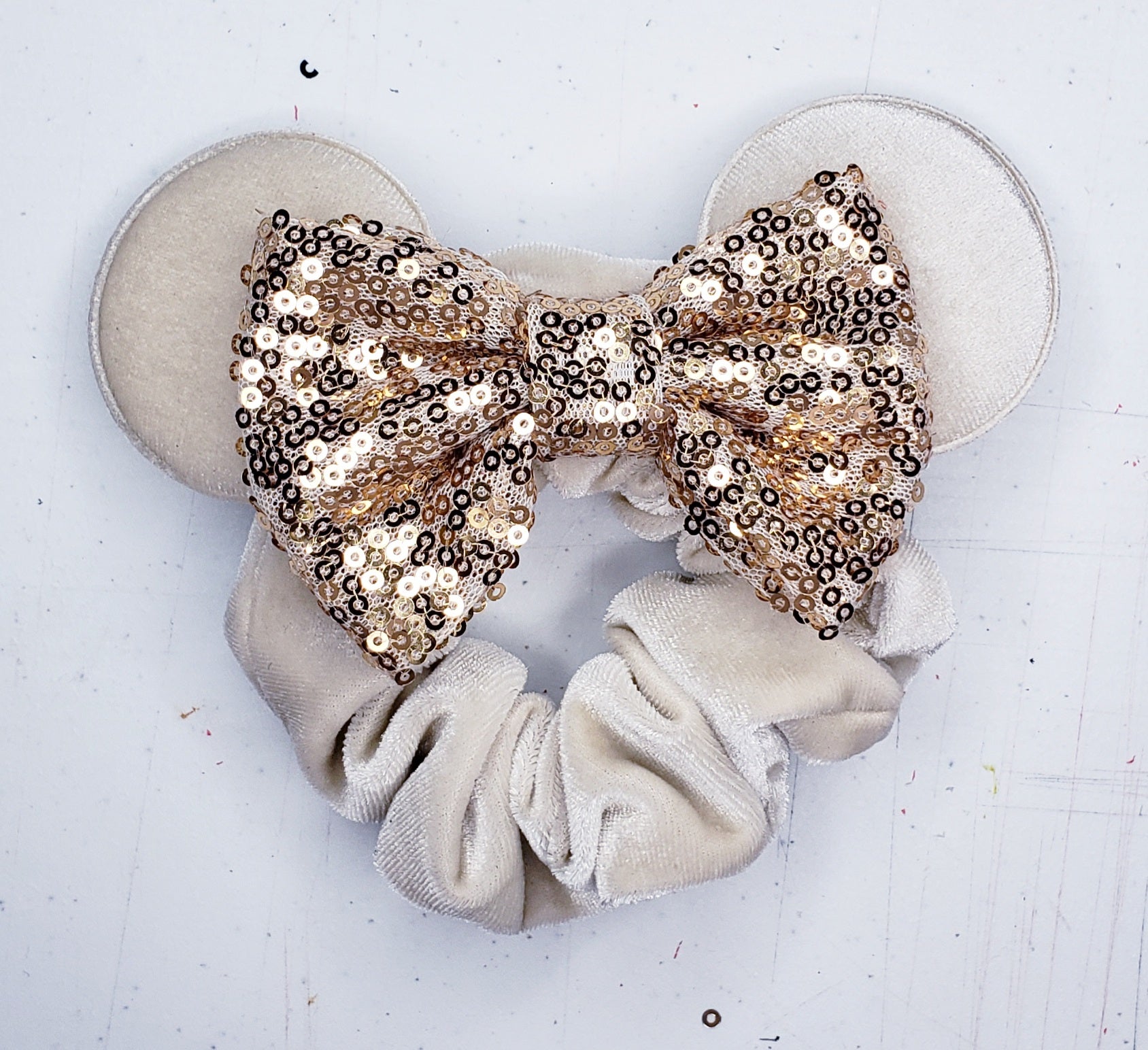 Champagne Minnie Scrunchie