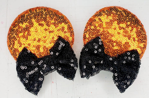 Halloween Minnie Ear Clips