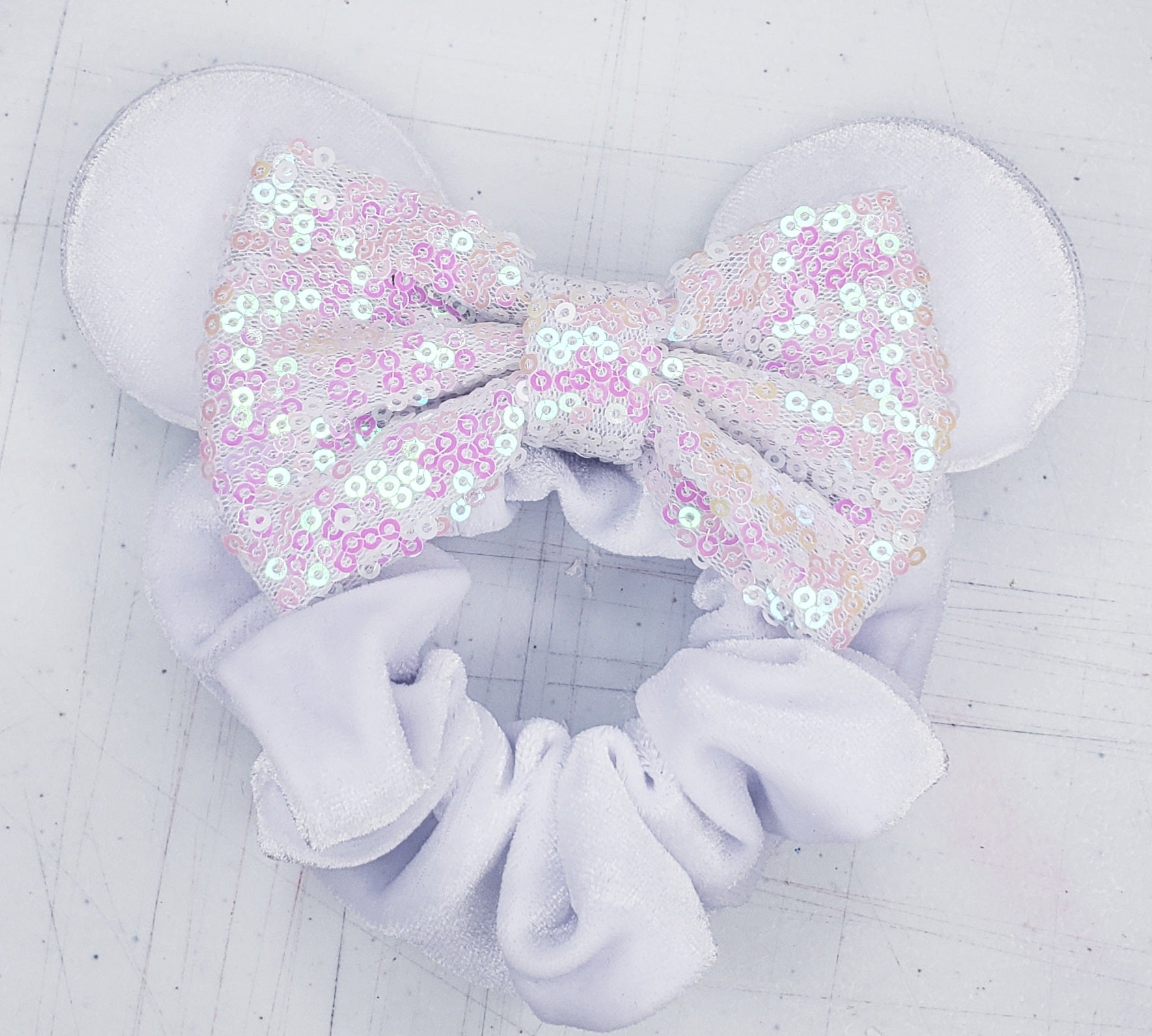 Bridal Minnie Ear Scrunchie