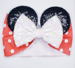 Polka Dot Minnie Ear HEADBAND