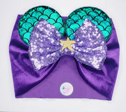 Mermaid Minnie Ear HEADBAND