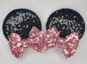 Classic Pink Minnie Ear Clips