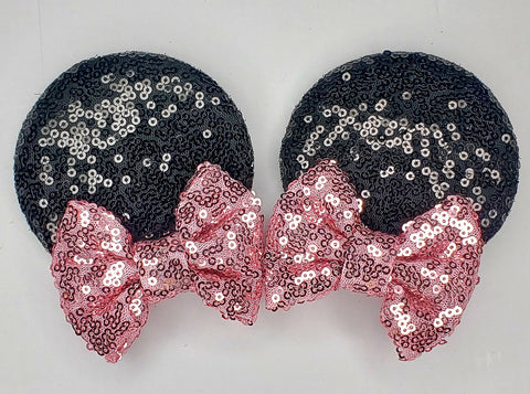 Classic Pink Minnie Ear Clips