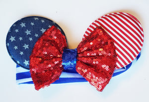 USA kids Minnie Ear Elastic Headband